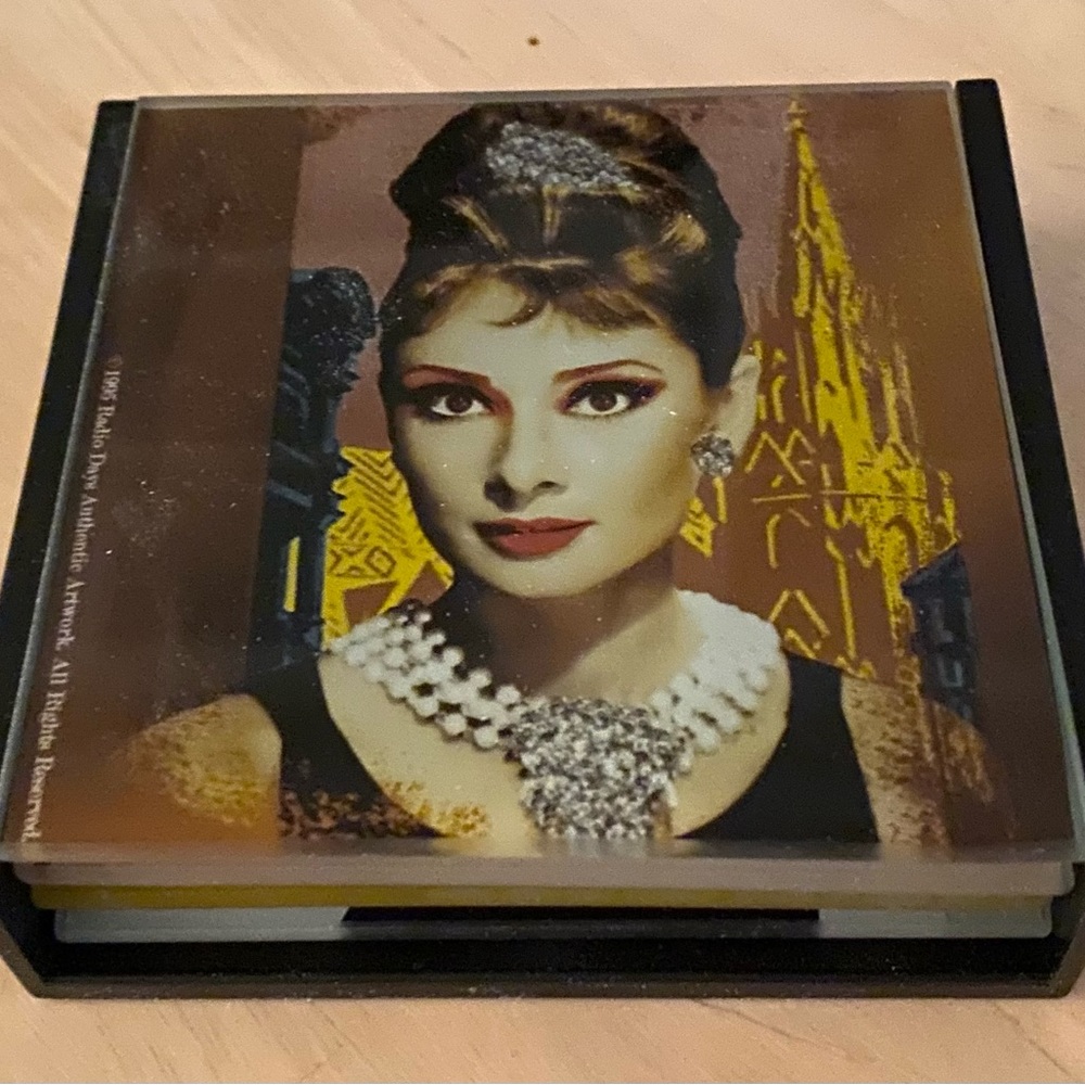 Iconic Breakfast at Tiffanys Glass Coasters